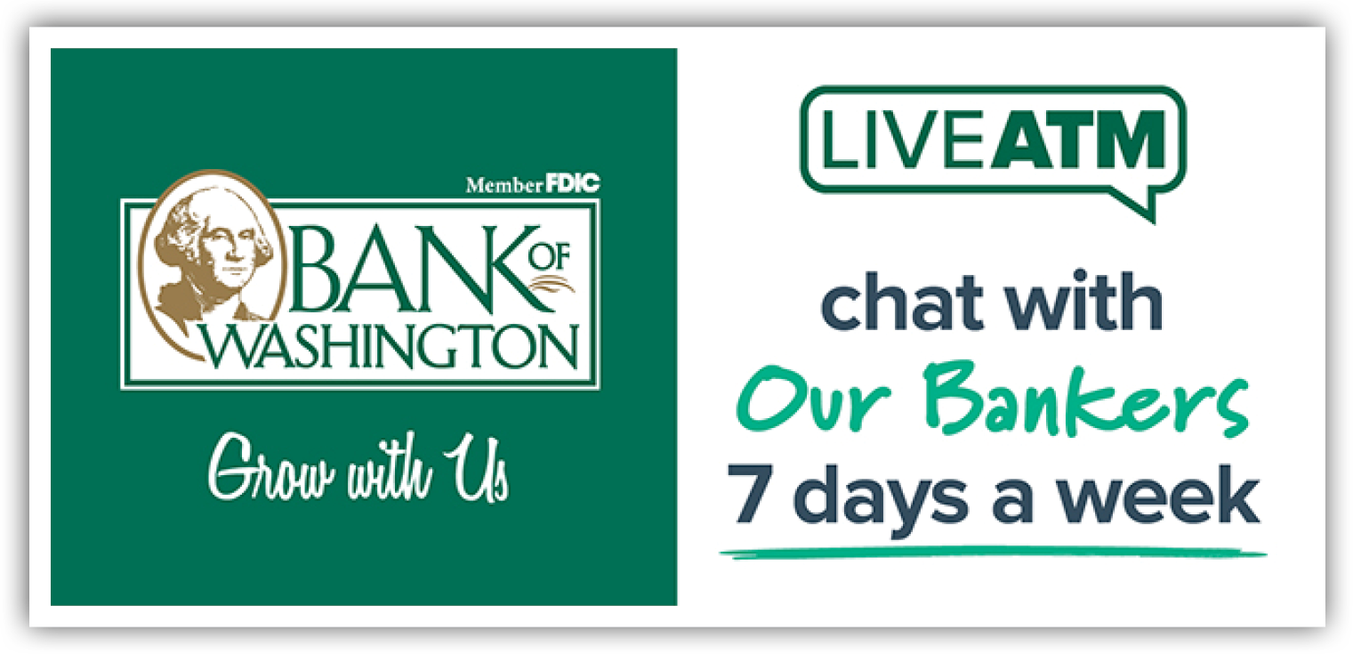 Live ATM chat with our bankers 7 days a week