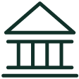 Bank building icon