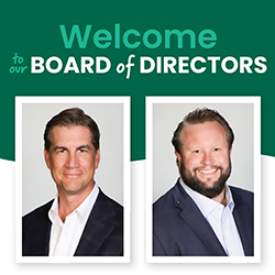 Welcome to our Board of Directors, Kent Skornia and Beau Reinberg